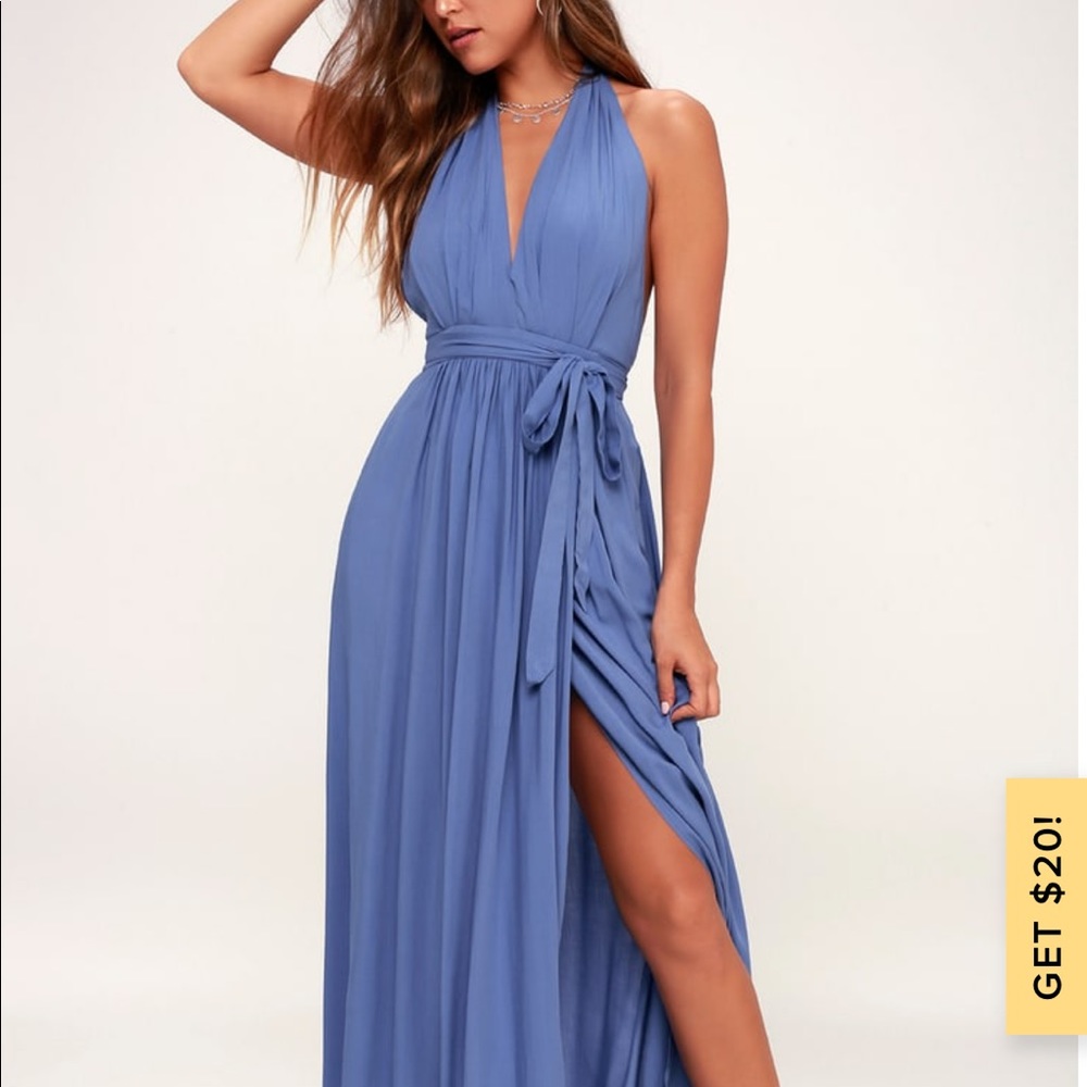 Lulus maxi wrap dress
